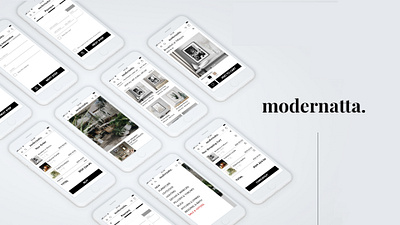 Modernatta. app design application contemporary design minimal modern store store app ui ui design uidesign