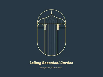 Lalbag Botanical Garden city dailyui design icon india logo minimal minimaldesign monument ux warmupchallenge