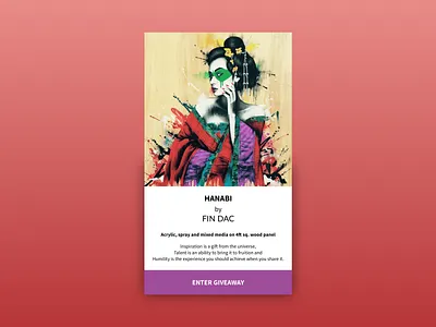 #097 Giveaway art artist challenge dailyui dailyuichallenge design giveaway graffiti illustration mural streetart uidesign uxdesign