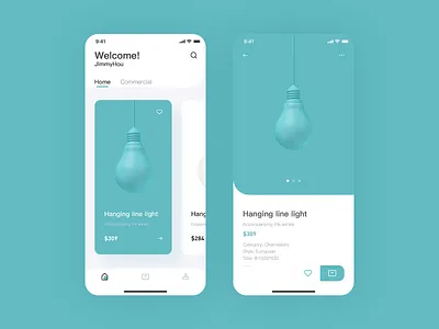 Lamp interface app art clean design flat graphic design illustration sketch ui ux website