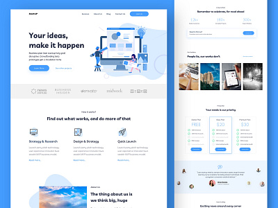 Digital Agency Landing Page agency design digital gui home interface landing page sketch template ui user