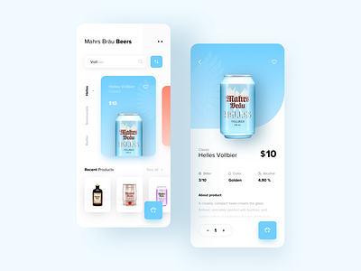 Beer Shop E-Commerce App app basket beer blue cart concept app design ecommerce ecommerce app ecommerce design shop shopping shopping app shopping bag shopping basket shopping cart sketch ui ux