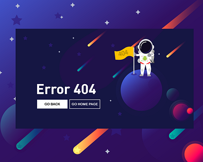 Error 404 design not found vector