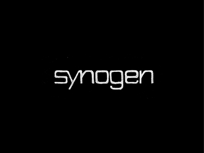 synogen logo sketch branding customtype design lettering logo logodesign logotype minimal sketch typography vector