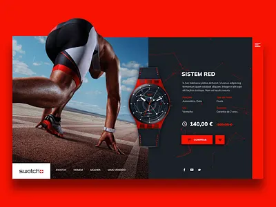 Swatch - More time app clean design flat minimal responsive ui ux web website