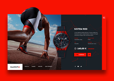 Swatch - More time app clean design flat minimal responsive ui ux web website