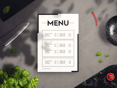Restaurant Menu Mockup FREE brand design flyer food free free psd kitchen menu menu design mock up mockup poster restaurant restaurant branding