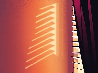 Morning light art gradient grain graphic illustration illustration art illustrator morning photoshop sketches sunrise vector vector art vector illustration vectorart window