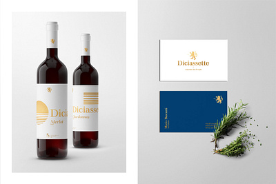 Diciassette - restaurant branding blue brand identity branding business cards minimalism package restaurant restaurant logo wine