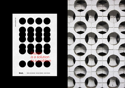 Brut. Design Bureau - brand identity bauhaus branding brut brutalism concrete design design bureau design studio identity