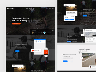 Run for the World clean design minimal typography ui user experience user interface ux web web design website