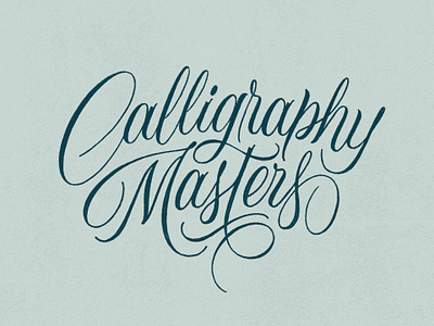 Calligraphy Masters calligraphy copperplate custom type custom typography design flourishing graphic design illustration lettering logo logo design logotype ornamental spencerian typeface typography typography logo vintage vintage logo