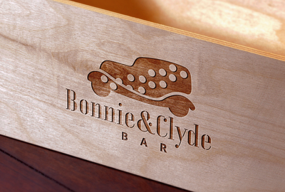 Logotype | Bonnie & Clyde Bar design designer illustration logo logotype logotypedesign photoshop