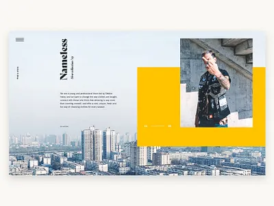 Another layout idea art direction design fashion flat modern ui web web design website