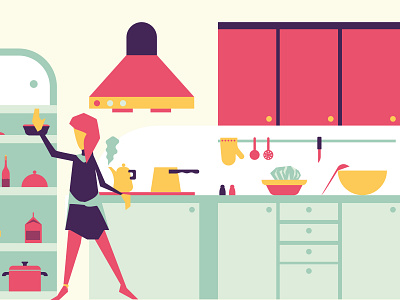 Home color delivery flat home illustration onboarding people vector