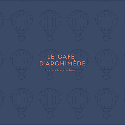 Le Café d'Archimède artisan brand coffee identity logo visual identity