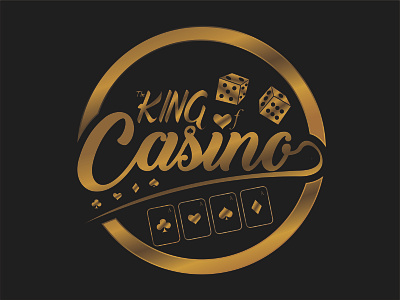 The King Of Casino branding business casino casino games casinos company design gambler gambling icon logo typography vector