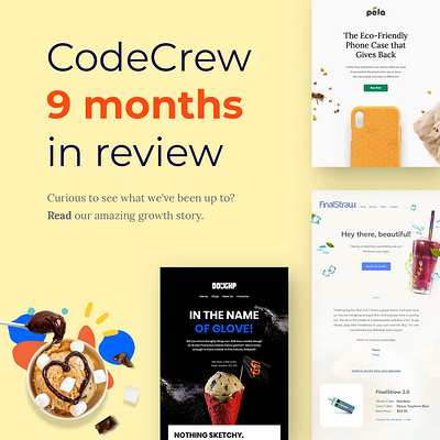 CodeCrew 9 Months In Review creative design digital marketing digital marketing agency email agency email marketing newsletter design web design web design agency web development web development services