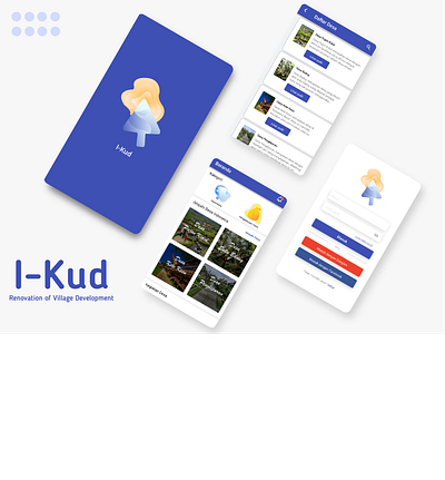 I-Kud Mobile Apps app branding design donation illustration sketchapp ui ux vector village