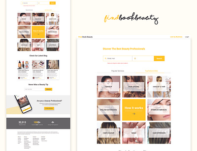 Homepage For Beauty App artists beauty app branding clean design landng page marketplace sleek smooth ui ux website