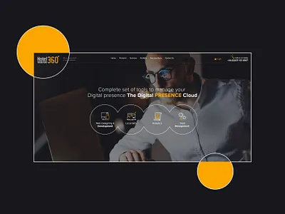 Hotel revnue 360 - Web Presentation branding design graphic design identity illustration illustrator type typography ui web