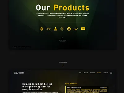 Aardvark Technologies Template aardvark dambrauskas dark dark ui justas justasdambrauskas technologies template ui uidesign uiselection uiux ux uxdesign web webdesign website