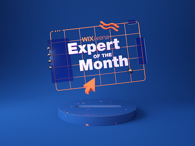 Expert of the month 3d arrow cinema 4d header octane octane render typography ui ui design