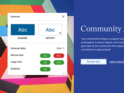 Contrast accessibility app design figma