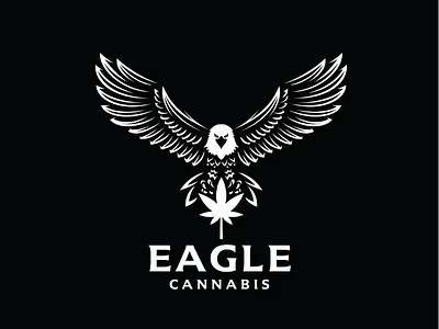 Eagle Cannabis bird cannabis eagle health logo logo mark marijuanas