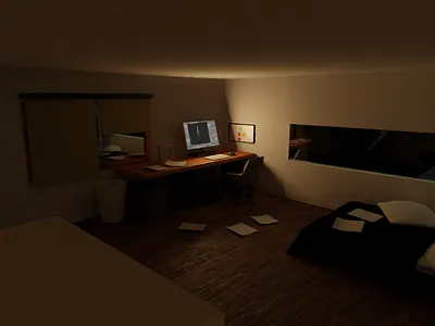 my room blender blender3d blender3dart design lowpoly