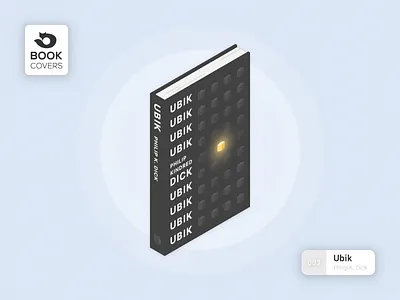 Ubik art book book cover cover graphic design illustration philip dick typography ubik vector