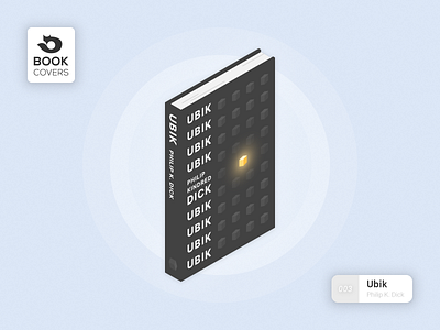 Ubik art book book cover cover graphic design illustration philip dick typography ubik vector