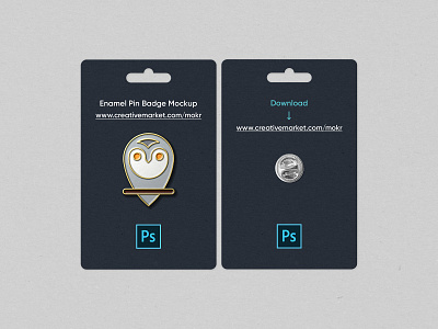 Enamel Pin Badge Mockup branding download enamel pin badge graphicdesign logo logodesign mockup mockup psd photoshop realistic