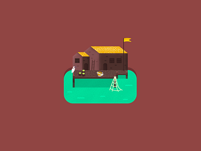 by the Docks android app store building dock egrete fish flag game game art game asset google play grain icon illustration ios ladder net structure water waves