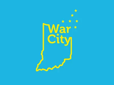 Warsaw, IN design icon illustration logo typography vector