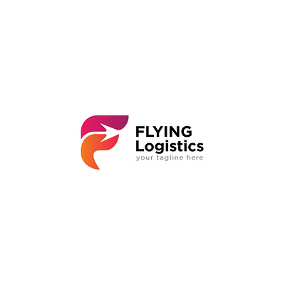 Flying Logistic Logo Concept branding design flying gradient graphicdesign icon identity letter logistics logo logodesign logomaker logos logotype type typography vector