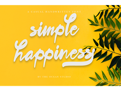 Simple Happiness Script font font awesome font design lettering script script font script lettering