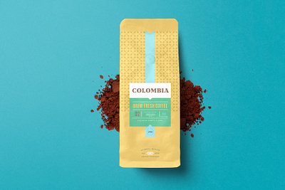 COFFEE BAG PACKAGING DESIGN COLOMBIA badge brand branding chocolate coffee coffee bag coffee label coffee roaster design food designer food packaging identity logo minimal modern package packaging roasters roastery roasting