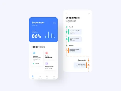 Quick Task Management App UIUX app appinterferance clean design ios minimal mobile ui uidesign ux