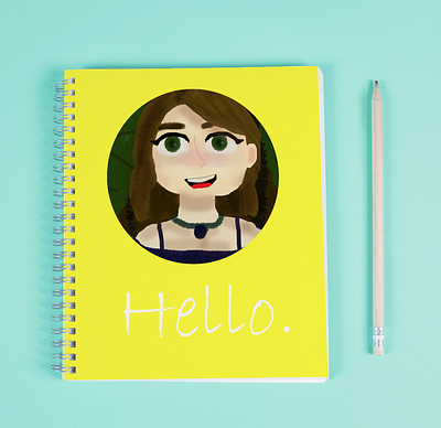 Notebook Design book books design designs girl hello note notebook notebook design notebook designs notebook mockup notebooks notes yellow