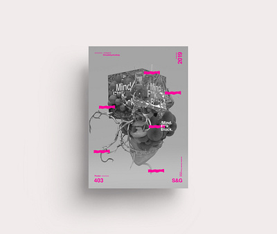 Mind. F**K. Block. abstract animation c4d c4dr20 film interstellar motion movie octane octanerender poster posteresign scifi space