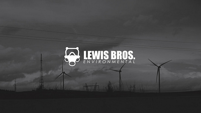 Lews Bros. Environmental | Logo design flat icon illustration logo minimal