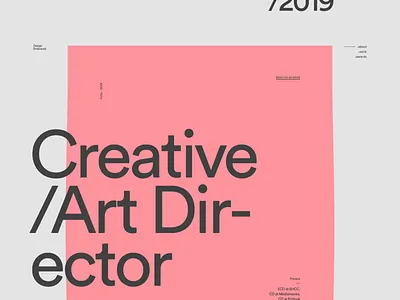 Anthony Goodwin — 002 animation deformation design developer folio javascript motion pink portfolio wave webgl