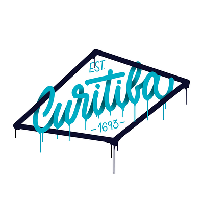 Curitiba caligrafia calligraphy design drip graffiti letras lettering letters procreate typography