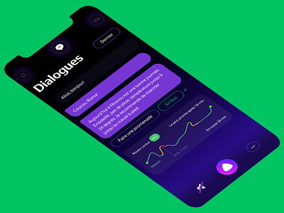 Alice App Concept — Dialogues artificial intelligence design graphic ui ux