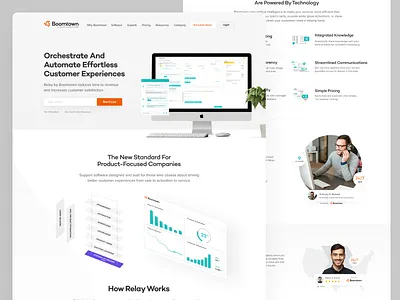 Boomtown Website clean figma illustration modern vector web web design website