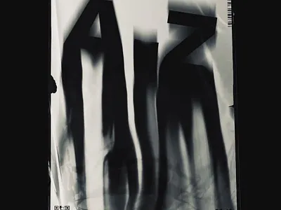 'A to Z is Never Easy' aesthetic branding design for hire for sale freelance freelancer glitch hire me logo mockup photoshop poster posterdesign texture trending typography vaporwave vector