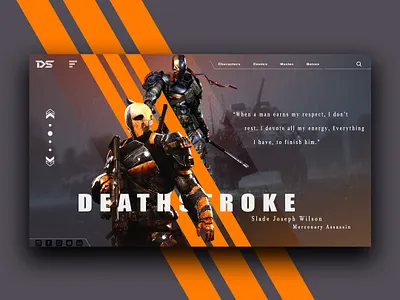 DS - your fantasy website branding character design flat illustration ui uiux ux webdesign website website concept website design