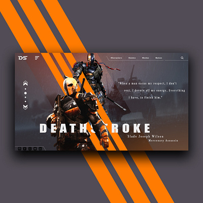 DS - your fantasy website branding character design flat illustration ui uiux ux webdesign website website concept website design