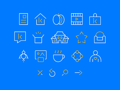 Kefi icon set branding design icon icons iconset illustration logo mark